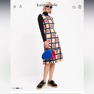 NWT Kate Spade Blocks Of Color Flounce Sheath Dress